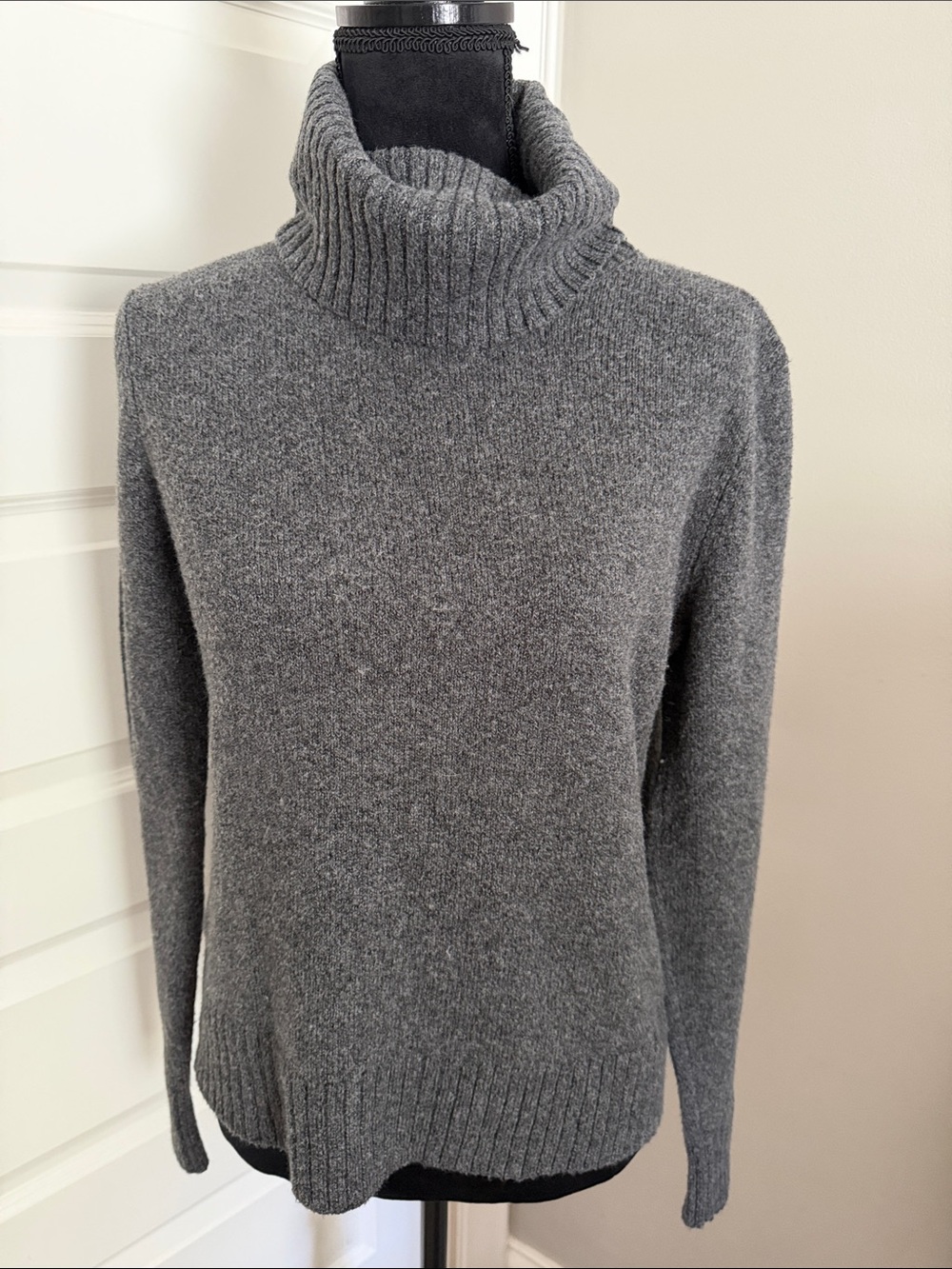 CAbi Charcoal Gray Turtleneck Sweater